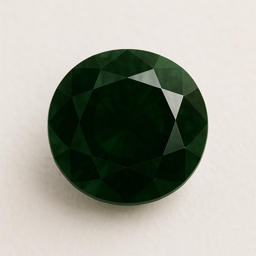 Traditional Ethnic Earrings with Green Stone