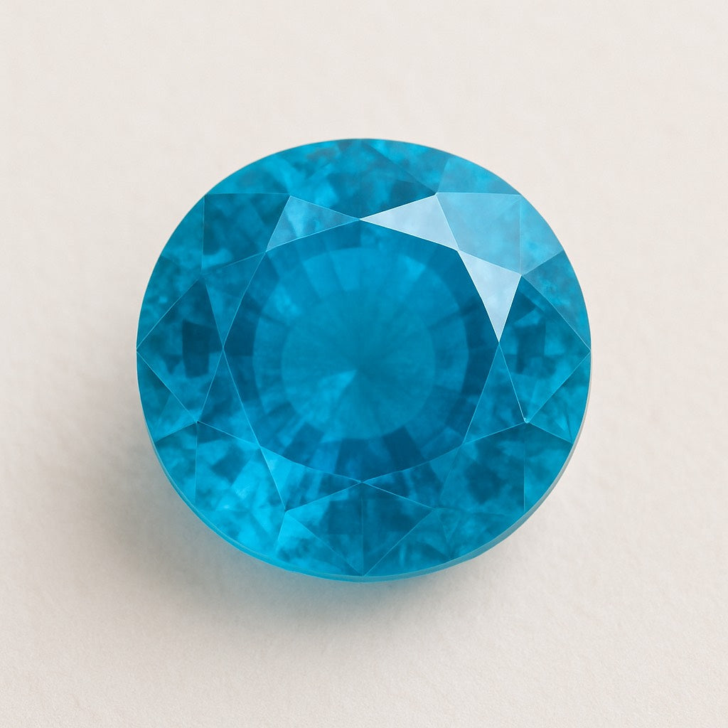 Traditional Ethnic Earrings with Sky Blue Stone