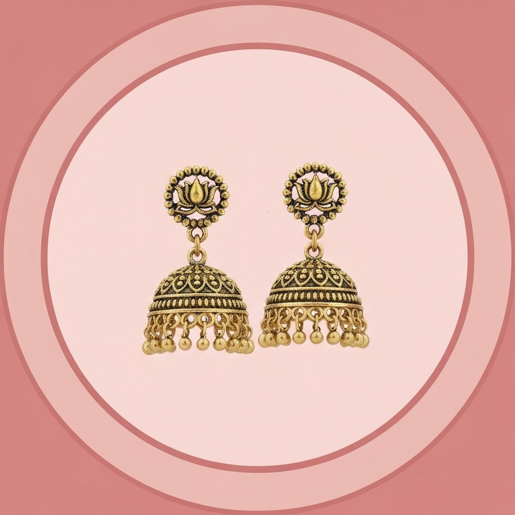 Ethnic jhumka earring for women indian traditional earring